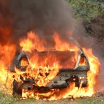 Car on fire